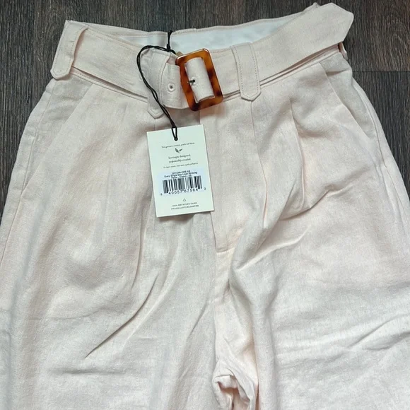 Spell Every Single Day Linen Wideleg Pant